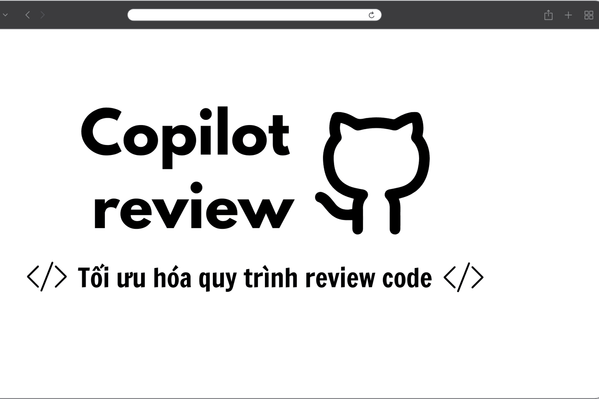 Tối ưu hóa quy trình review với Copilot instruction