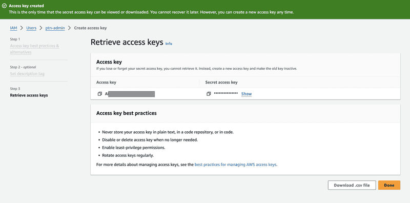 aws access key
